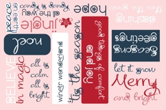 Poinsettia Kiss Font Trio Product Image 2