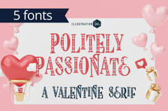 ZP Politely Passionate Font Family Product Image 1