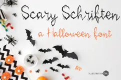 Scary Schriften | Spooky Sketch Halloween Font Product Image 1