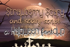 Strawberry Scary Font Duo Product Image 1