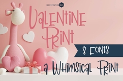 ZP Valentine Print Font Family Product Image 1