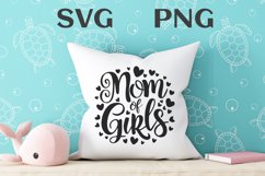 Mom of girls quote Svg Png Product Image 2