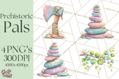 Dinosaur Clipart, Dino Nursery Art PNG Product Image 1