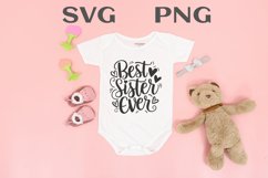 Best sister ever quote Svg Png Product Image 1