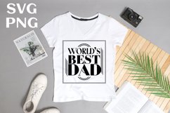 World&#039;s best dad quote Svg Png Product Image 2