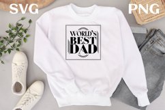 World&#039;s best dad quote Svg Png Product Image 1