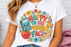 Back to School Sublimation Design,Teacher PNG Product Image 5
