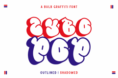 Zybo Pop - Bulb Throw-Up Graffiti Font Product Image 1