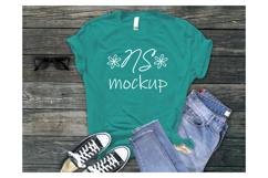 Bella Canvas 3001 T-shirt Mockup KELLY HEATHER Product Image 1