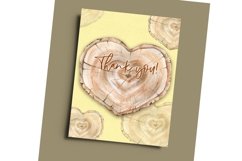 Watercolor Wood Slice Clipart |Rustic Slices Clip Art Product Image 2