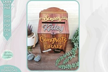 Graduation Gift Cards & Envelopes box Glowforge Laser cut Graduation Gift Cards & Envelopes box Glowforge Laser cut