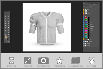Blank Jersey Template Psd Adidas Hockey Jersey Mockup Psd Free