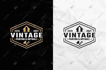 painting logo design template word