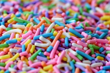Society6 ケース Rainbow Sprinkles - an abstract photograph Colorful Rainbow Sprinkles | Sweet Candy iPhone Case by
