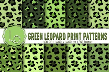 『 Green Leopard fam 』by Zuberi 60*60cm 58bbd318abc3883499df7086d6e225