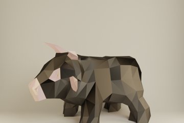 Kit Origami 3D Vache Highlands - 50 Pièces, Papier Pliable Pour Enfants Et Adultes, Activité Créative Et Décoration