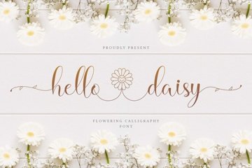 Hello Daisy - Flower Script Font (750294)
