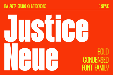 Justice Neue - Bold Condensed Font