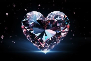 Beautiful Love Diamond Wallpaper Heart Images Crystalline Diamond