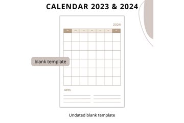 Monthly Printable Calendar Planner 2024, 2023 (2763059)