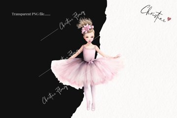 Watercolor Ballerinas Clipart Ballet Clipart