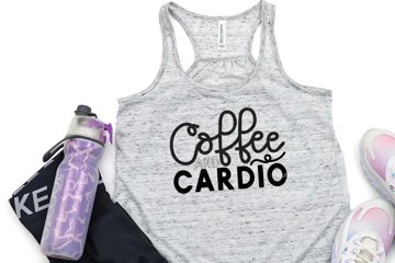 Coffee and Cardio SVG Motivational Workout SVG Set