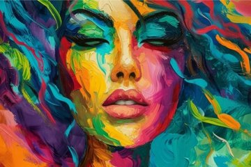 Self-Portrait 春雨麗女 PR+ Marzieh Ebrahimi Portrait, Quote, Fine Art Print, Pop Art