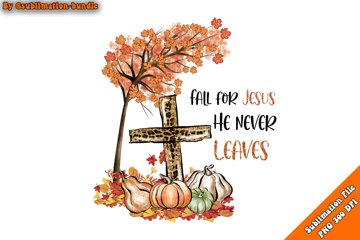Gartenflagge 'Fall For Jesus' – Doppelseitig, 101.6x71.1 Cm, Aus Jute, Mit Herbstmotiven (Kürbis, Ahornblatt)