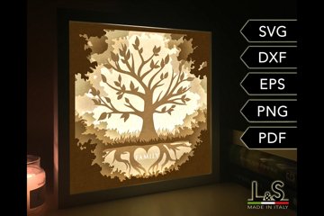 Family Tree Svg | Shadowbox Template