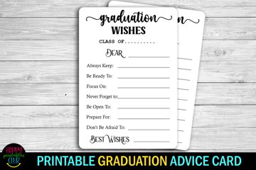 grad advice cards Graduation Advice Cards – 25 Pack – 13 School Color Options main image 1