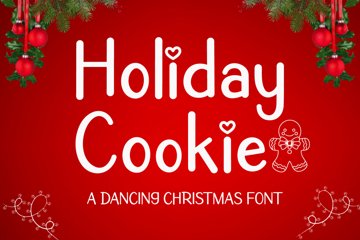 Holiday Cookie - A Handwritten Christmas Font (4953519)