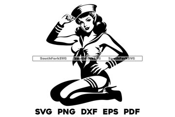 PIN-UP  オリジナルイラスト pinup-sailor-1-thumb-
