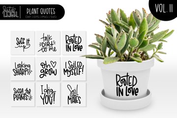 Hand Lettered Plant Quotes Vol 11