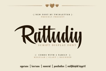 Rattudiy - Script Font