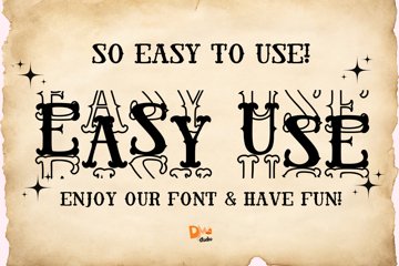 Simple Vintage Stacked Font - Zig zag Stacked Font (5036026)