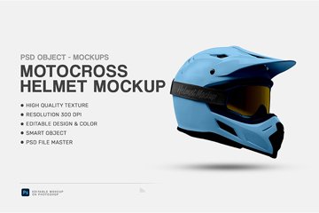 Motocross Helmet Mockup Motocross Helmet Mockup