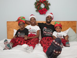 African American Family Christmas Pajamas