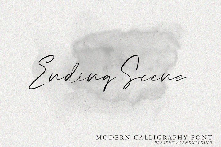 Ending Scene | Calligraphy Font