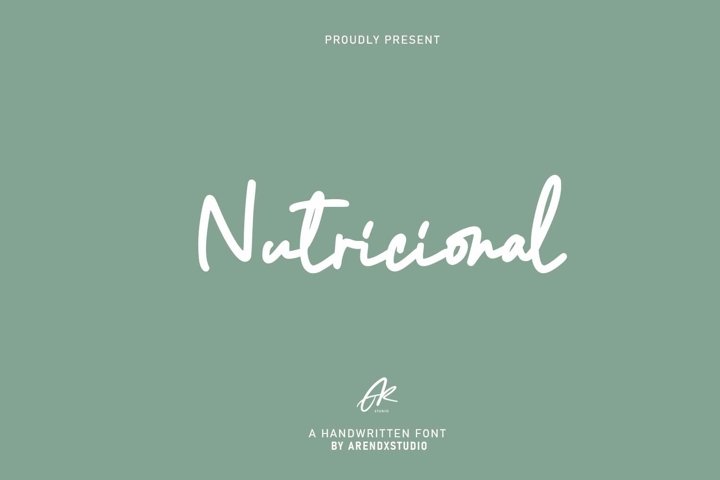 Nutricional Monoline Script