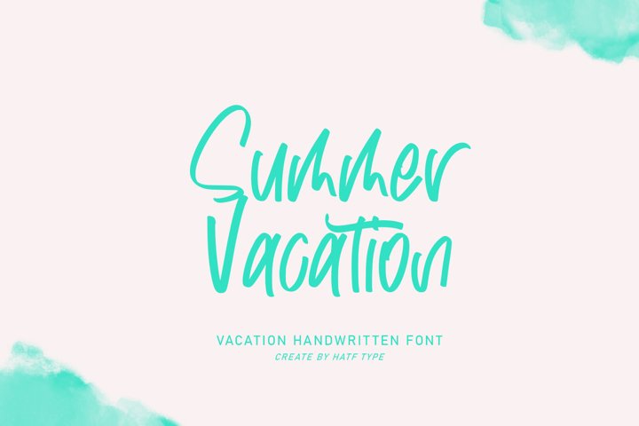 Summer Vacation - Handwritten Font