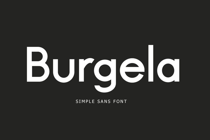 Burgela Simple Sans Font