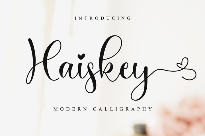 Haiskey - Lovely Script Font