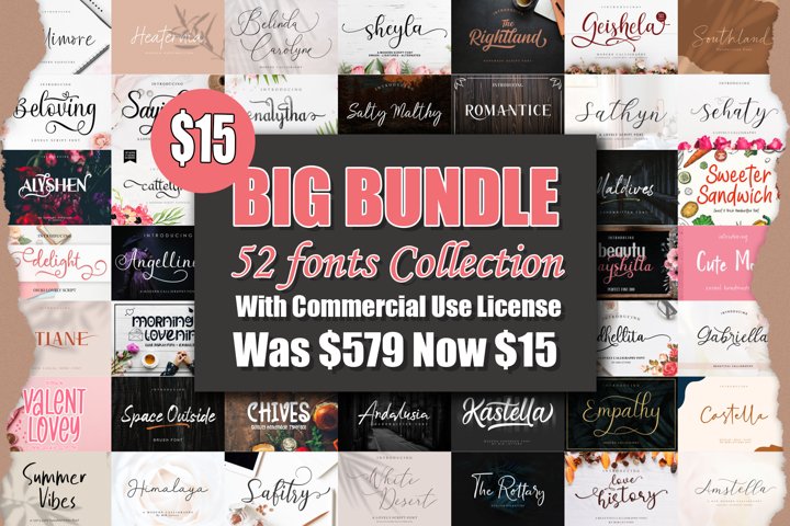 BIG BUNDLE - BEST FONT COLLECTIONS