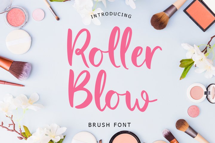 Roller Blow Brush Font
