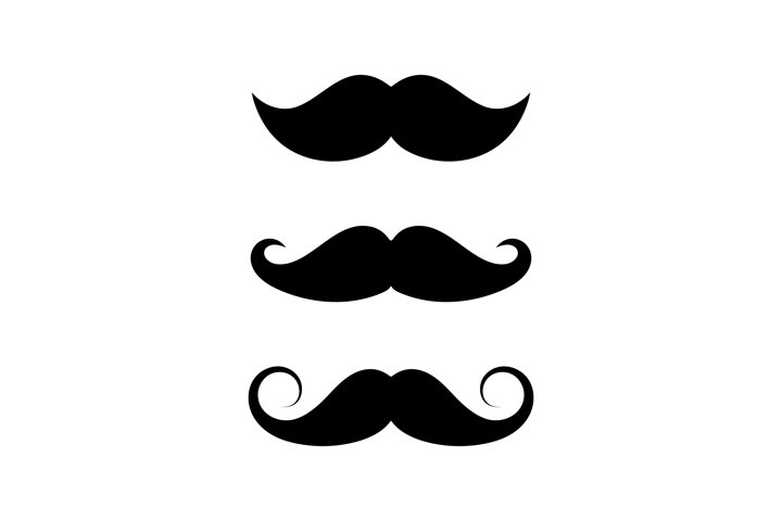 Mustache set of three styles. Mustache sign symbol (891215) | Icons