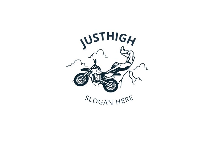 Download Just High Motocross Logo Templates 91682 Logos Design Bundles