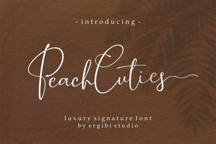 Peach Cuties Luxury Signature Font