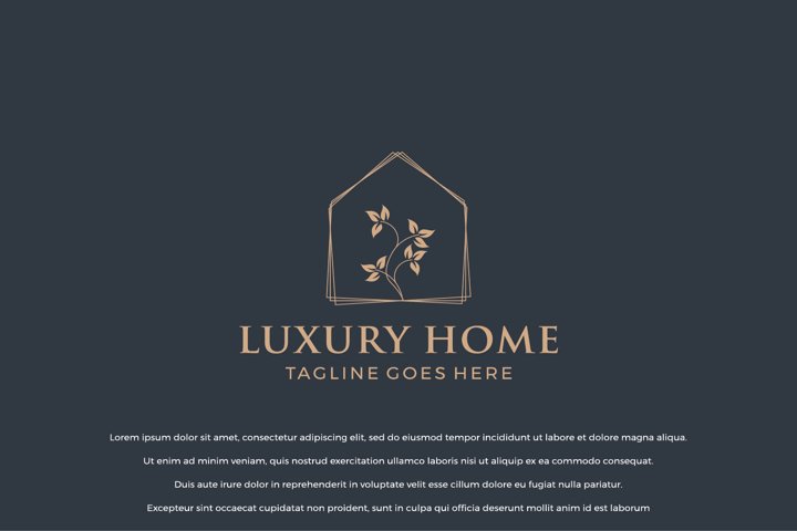 Luxury Home Logo Design Concept (1048559) | Logos | Design Bundles