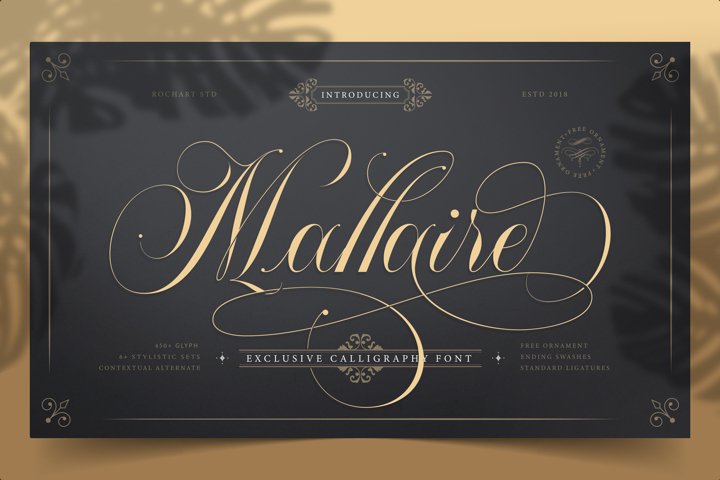 Mallaire Exclusive Calligraphy Font