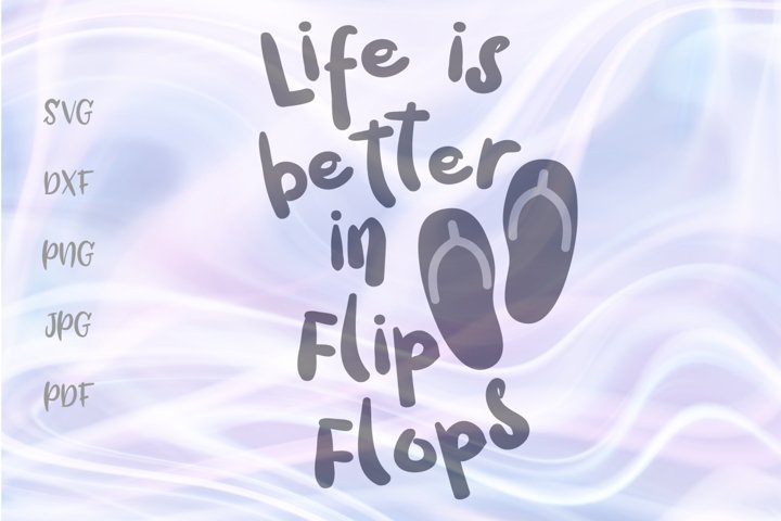 Life is Better at the Pool Svg Summer Svg Flip Flop Svg Etsy